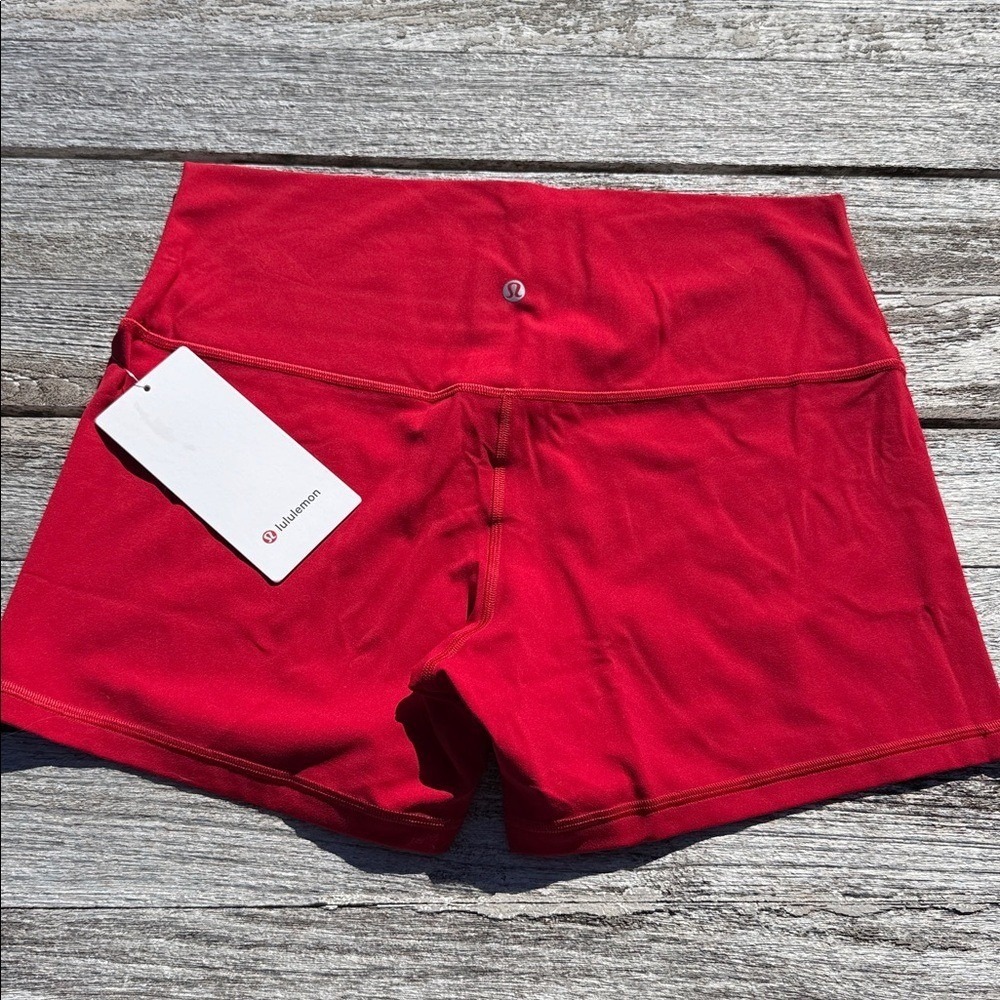 Lululemon Align High-Rise Short 4" Dark Red size 14 NWT